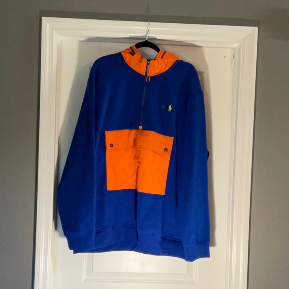 Polo Ralph Lauren Blue and Orange Hoodie